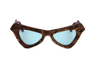 Marni Eyewear Triangle Frame Sunglasses In Multi