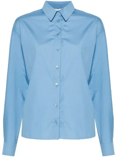 Marni Organic Cotton Shirt In Blue