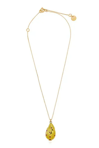 Marni Pendant Embellished Necklace In Multi