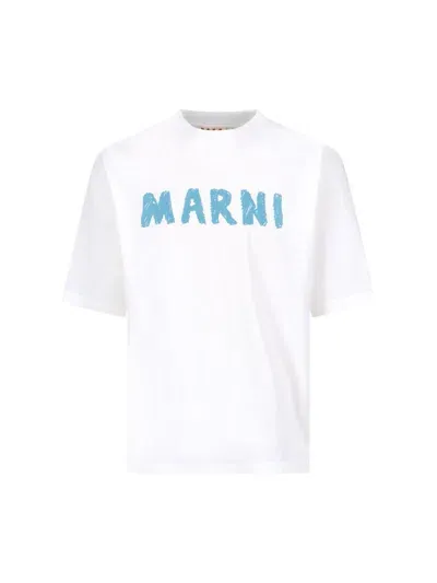 Marni Printed T-shirt In White