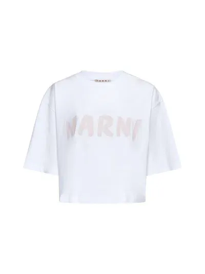 Marni T-shirt In Lily White