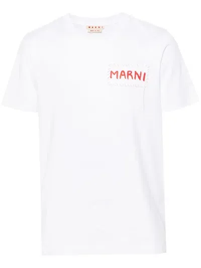 Marni T-shirts And Polos White