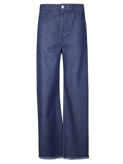 Marques' Almeida Boyfriend Jeans With Belts In Blue