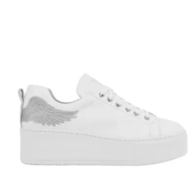 Marte Angels Rise White Leather Flatform Trainers