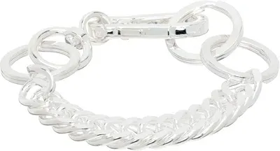 Martine Ali Silver Twin Link Hardware Bracelet