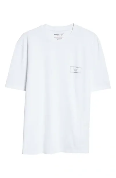 Martine Rose Classic Box Logo Graphic T-shirt In White