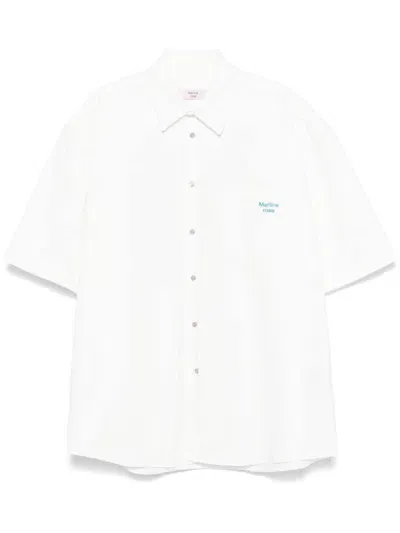 Martine Rose Cotton Twill Shirt In White