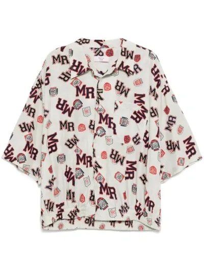 Martine Rose Graphic-print Shirt In White