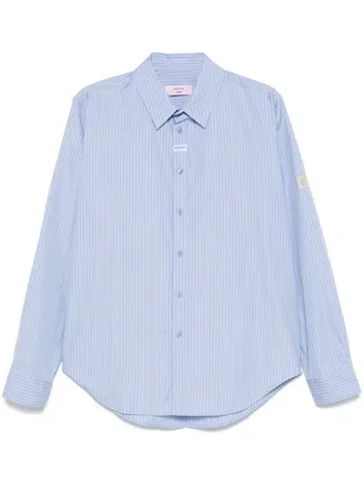 Martine Rose Striped Shirt In Blue