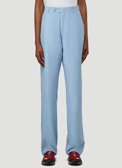 Martine Rose Straight Leg Tailored Pants In Blue