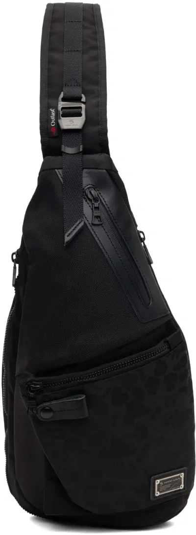 Master-piece Black Crazy Sling Bag