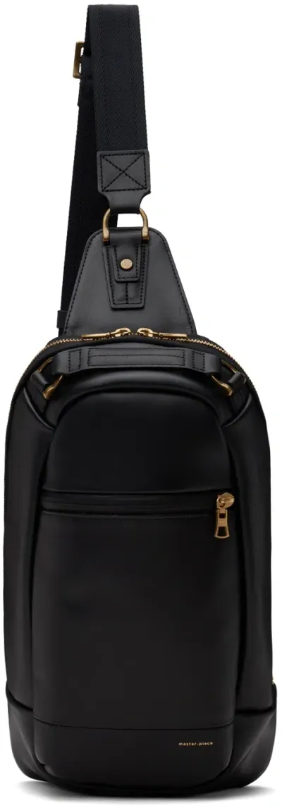 Master-piece Black Gloss Sling Bag