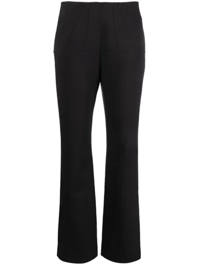 Materiel Black Corset Straight-leg Trousers