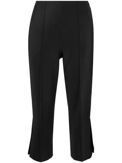 Materiel Wool Blend Cropped Trousers In Black