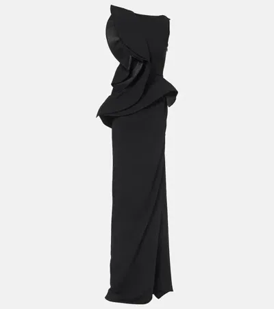 Maticevski Fateful Ruffled Gown In Black