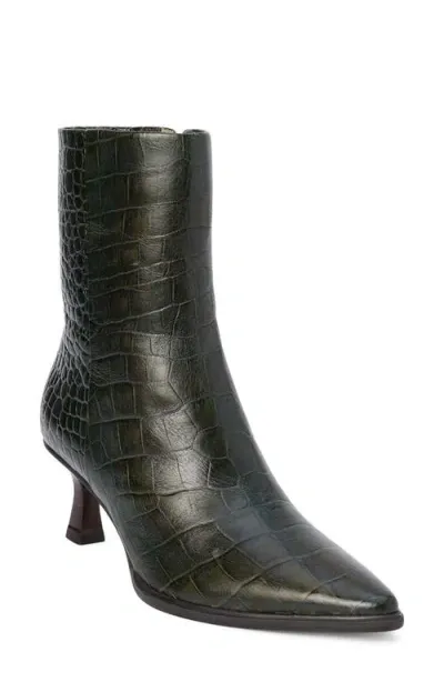 Matisse Gabbie Pointed Toe Bootie In Green Croc