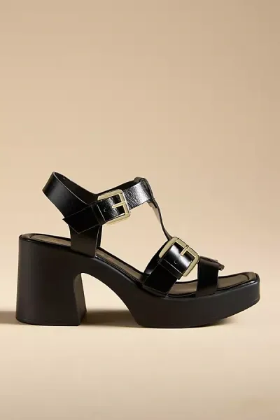 Matisse Harrison Wood-heeled Sandals In Black