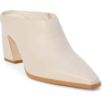 Matisse Mccarthy Square Toe Mule In Bone Leather