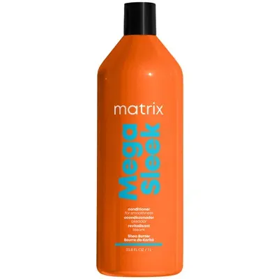 Matrix Total Results Mega Sleek Shea Butter Conditioner For Frizzy Hair 1000ml In White