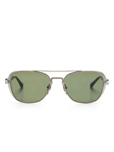 Matsuda Pilot-frame Sunglasses In Gold