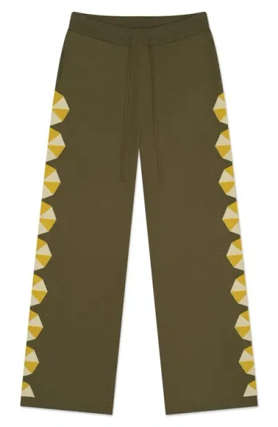 Mavrans Umbrella Drawstring Sweater Pants In Green