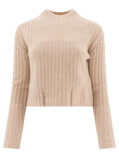 Max Mara Aloa Knitwear In Beige