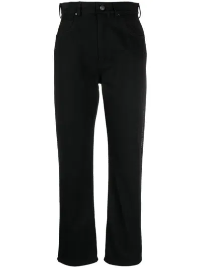 Max Mara High-rise Straight-leg Jeans In Black