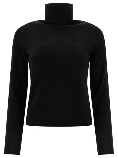 Max Mara Cashmere Turtleneck In Black