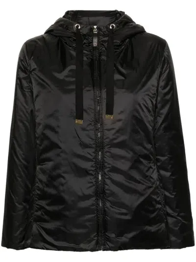 Max Mara Greenh Hooded Jacket In Black