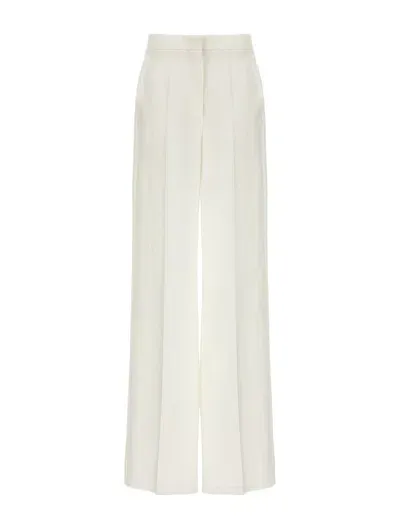 Max Mara Linen Wide Pants In White