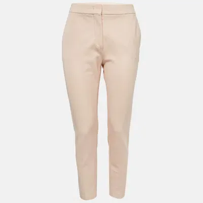 Pre-owned Max Mara Pink Jersey Pegno Trousers S