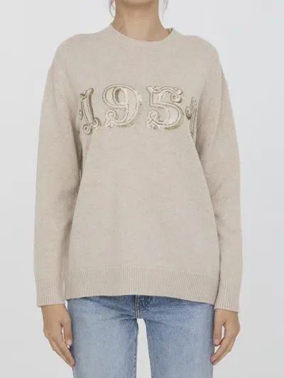 Max Mara Plata Sweater In Beige