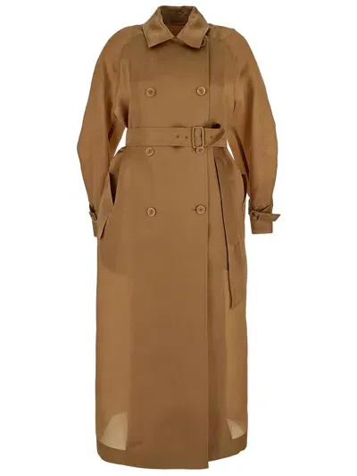 Max Mara Sacco Trench In Brown