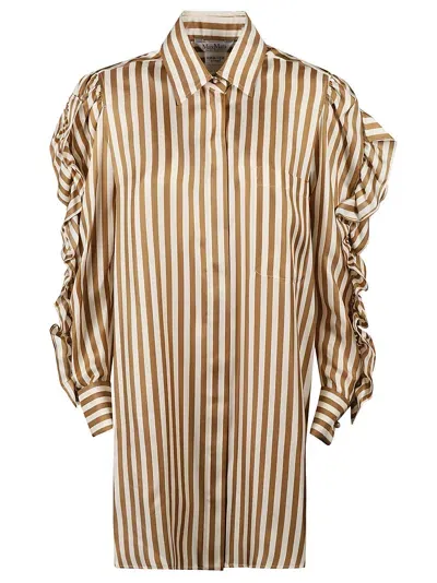 Max Mara Striped Shirt In Multi