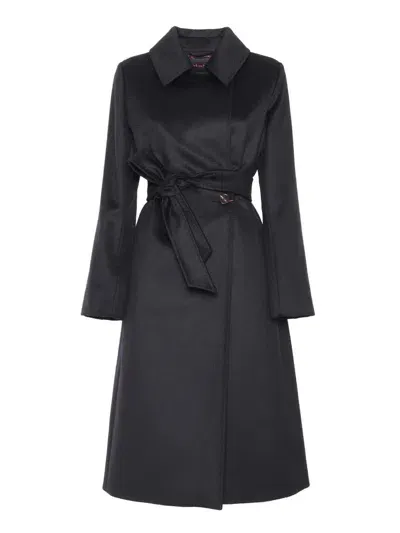 Max Mara Studio Coat In Black