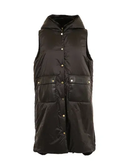 Max Mara The Cube Buttoned Sleeveless Jacket In Black