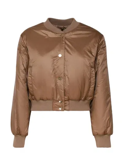 Max Mara The Cube Padded Greenbi Jacket In Brown