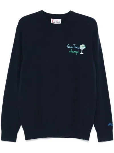 Mc2 Saint Barth Heron Sweater In Blue