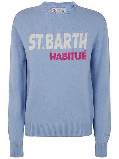 Mc2 Saint Barth New Queen St Barth New Crewneck Sweater In Blue