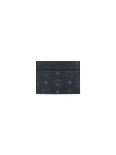 Mcm "aren" Card Holder In Black  