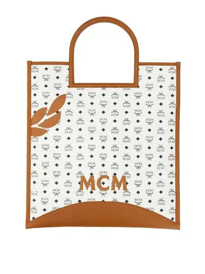 Mcm Tote Bag In White