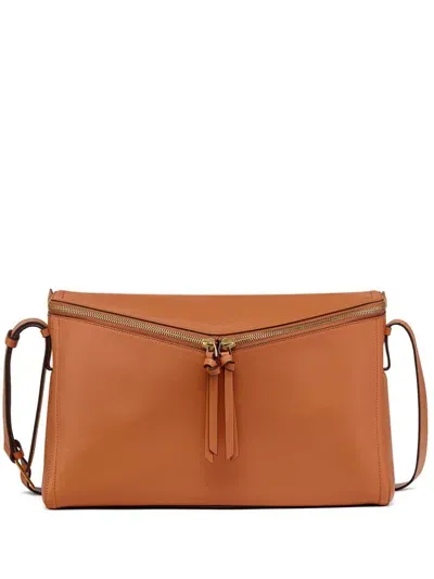 Mcm Diamant 3d Shoulder Bag In Orange