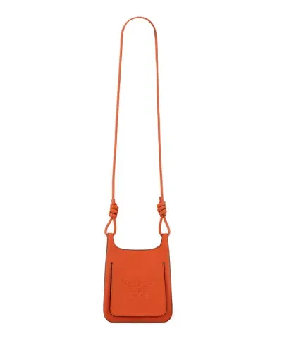 Mcm Himmel Crossbody Bag In Orange