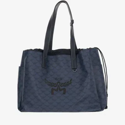 Mcm Himmel Tote Bag Large Size In Blue