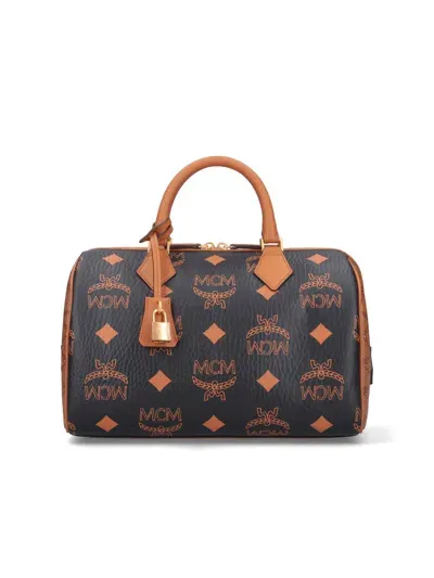 Mcm Medium Handbag "ella Boston" In Black  