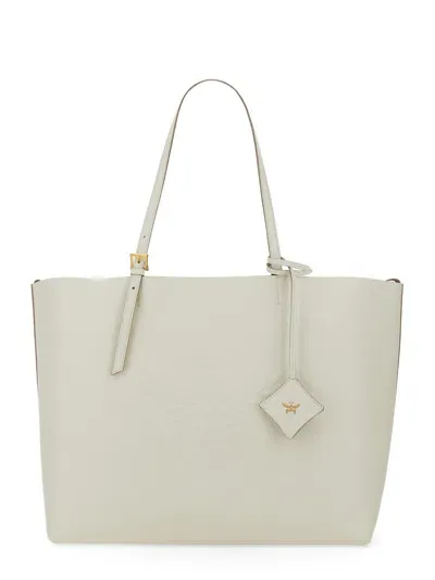 Mcm Shopping Bag "himmel" Large In White