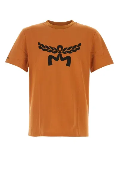 Mcm U  Col Jersey T-shirt Co-m Nd  Male,female In Orange