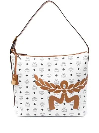 Mcm Handtasche Mit Print In White