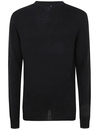 Md75 Round Neck Cashmere Sweater Clothing In Black