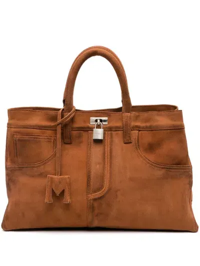 Medea Nina Tote Bag In Brown